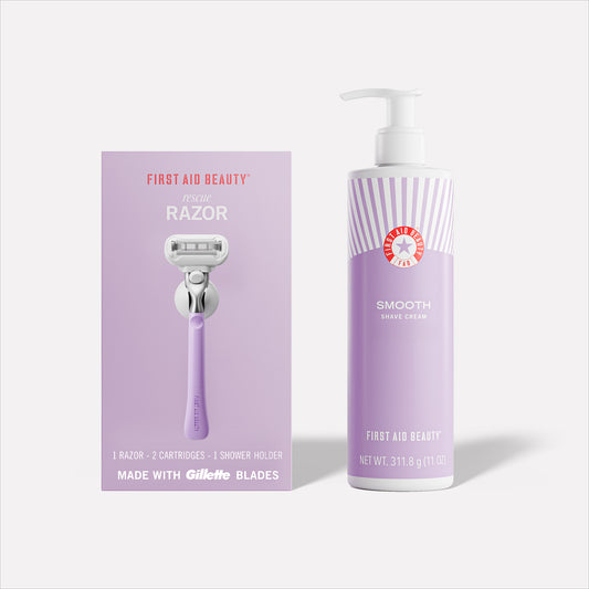 First Aid Beauty Rescue Razor + Shave Cream Duo
